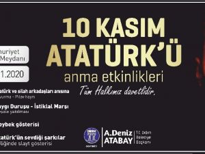 Didim Belediyesi’nden özel anma günü