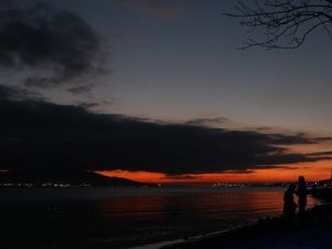 Kocaeli’nde gün batımı mest ediyor