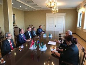 Kamu Başdenetçisi Malkoç, Nahçivan Ali Meclis Başkanı Talıbov ile görüştü