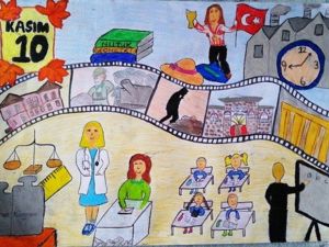 Denizli’de Atatürk’ü en iyi minik Zeynep anlattı