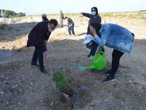 Didim’de ağaçlandırma seferberliğine destek olundu