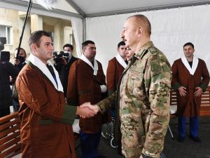 Azerbaycan Cumhurbaşkanı  Aliyev, “Hem savaş alanında, hem de müzakere masasında istediğimizi aldık”