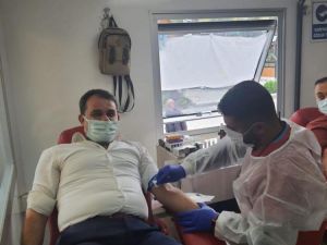 MHP Mardin İl Başkanlığından kan bağışı kampanyasına destek
