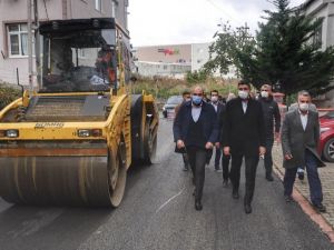 Üstyapı çalışmaları kapsamında Cevizli’de 4 Bin 673 ton asfalt serimi gerçekleştirildi