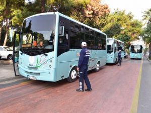 Manisa’da toplu taşıma araçlarında korona virüs denetimi
