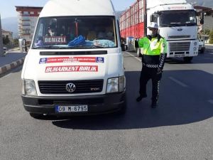 Buharkent’e toplu taşıma araçları denetlendi