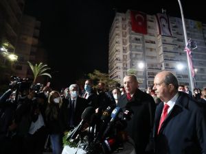 Cumhurbaşkanı Erdoğan, KKTC’de Maraş’ı ziyaret etti
