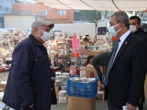 Başkan Kaplan haftaya pazar ziyareti ile başladı