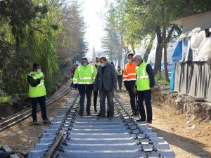 70 yıllık askeri demiryolu hattı yenileniyor