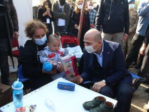 Bakan Soylu’dan Ayda’ya ziyaret