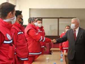 Deprem profesöründen Başkan Atay’a teşekkür