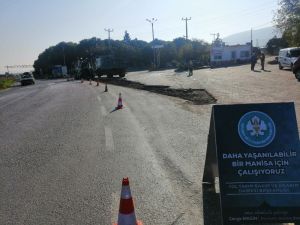 Halitpaşa’da sıcak asfalt başladı