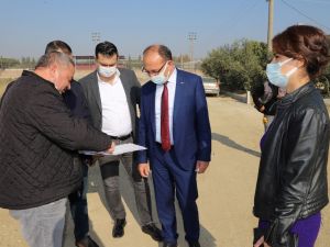 Başkan Akın çalışmaları yerinde inceledi