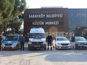 Sarayköy’de filyasyon ekiplerine araç ve personel desteği