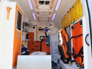 Hasta nakil ambulanslarında hijyen arttırıldı