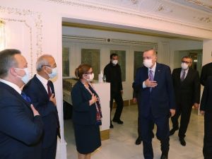 Cumhurbaşkanı Erdoğan TİM heyeti kabulü devam ediyor