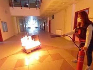 ADÜ’de yangın,  arama-kurtarma ve tahliye tatbikatı düzenlendi