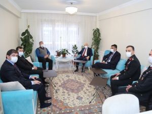 Tuğgeneral Cemil Lütfi Özkul’a taziye ziyareti
