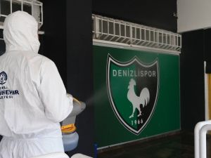 Maç öncesi Büyükşehir, Atatürk Stadyumu’nu dezenfekte etti