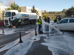 Keçiören Belediyesinden hastanelere dezenfekte hizmeti