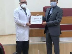 Sağlık çalışanlarına başarı belgesi