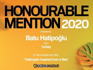 “Helicopter Inspired From A Bee” projesiyle Türkiye birincisi oldu