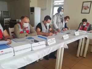 Korona virüs nedeniyle tatbikat masa başı olarak gerçekleştirildi