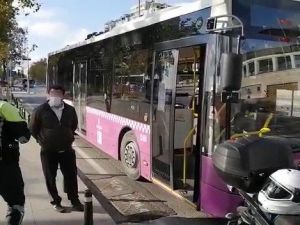 Beşiktaş’ta koronalı otobüs şoförü direksiyon başında yakalandı