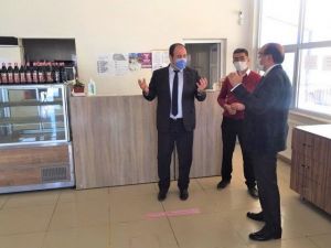 Başkan Çöl kaplıcalarda incelemelerde bulundu
