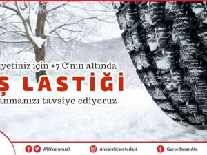 ATO Başkanı Baran’dan kış lastiği uyarısı:  “Trafik kazası ‘kader’ değil”