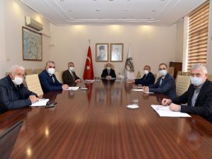 Esnaf odası başkanlarına Covid-19 bilgilendirmesi