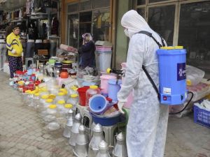 Aydın Büyükşehir dezenfekte çalışmalarını sürdürüyor