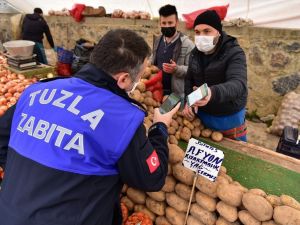 Korona virüsü yenen vatandaş pazara çıktı, denetimlerden memnun kaldı