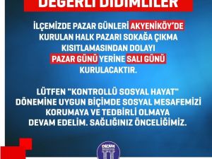 Akyeniköy Pazarı, Salı günü kurulacak