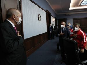 Cumhurbaşkanı Erdoğan, engelli vatandaşlarla bir araya geldi