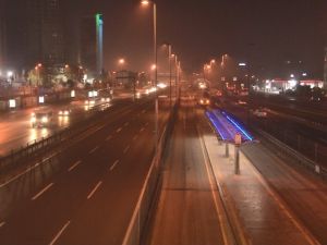Kısıtlamanın ilk sabahında İstanbul’da birçok nokta boşaldı