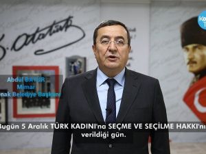 Abdül Batur’dan 5 Aralık kutlaması