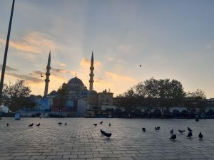 Eminönü Meydanı kuşlara kaldı