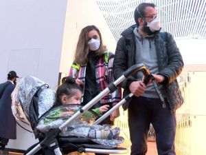 SMA hastası 1,5 yaşındaki Demir Ali, tedavi olmak üzere ABD’ye gitti