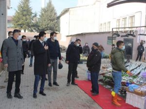 Kaymakam Kaçmaz’dan pazar esnafına korona virüs denetimi