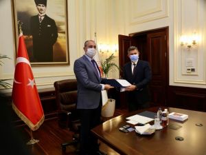Bakan Gül, TBB Başkanı Feyzioğlu ile görüştü