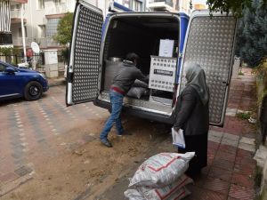 Yunusemre Belediyesi yakacak yardımlarını sürdürüyor