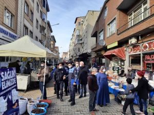 Semt pazarında HES kontrolü