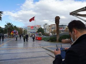 Aydın’da havadan korona virüs denetimi yapıldı