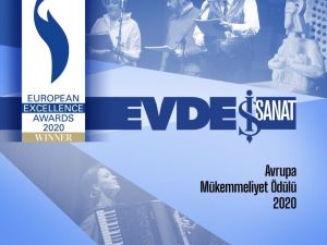 ’Evde Sanat Zamanı’ projesine Avrupa mükemmeliyet ödülü