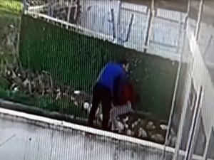 Kadına yönelik şiddet güvenlik kameralarına yansıdı