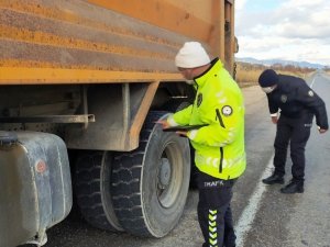 Hisarcık’ta “Kış lastiği” denetimi