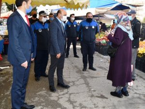 Altınova’da semt pazarında sıkı denetim