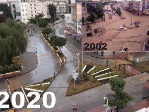 Kuşadası sağanak yağmura teslim olmadı