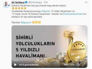 İstanbul Valisi Yerlikaya’dan İstanbul Havalimanı paylaşımı